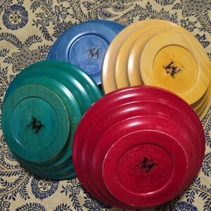 Pietro Manzoni For Vietri Made In Italy Handcrafted Wooden Salad Bowls Set Of 4